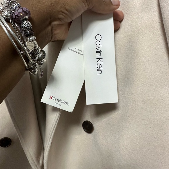 Men’s Calvin Klein Double Breasted Wool Coat! Brand New Never Worn! - Picture 6 of 8